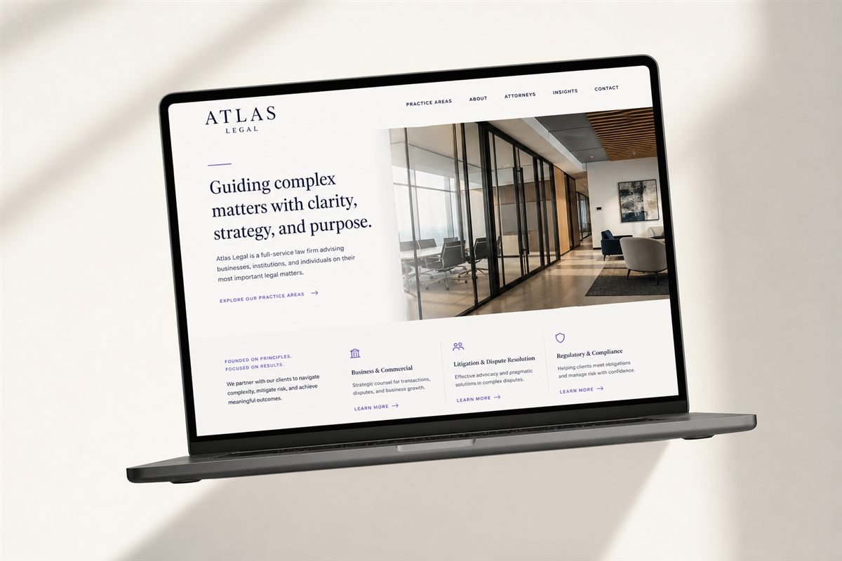 Atlas Legal — corporate website for a law firm